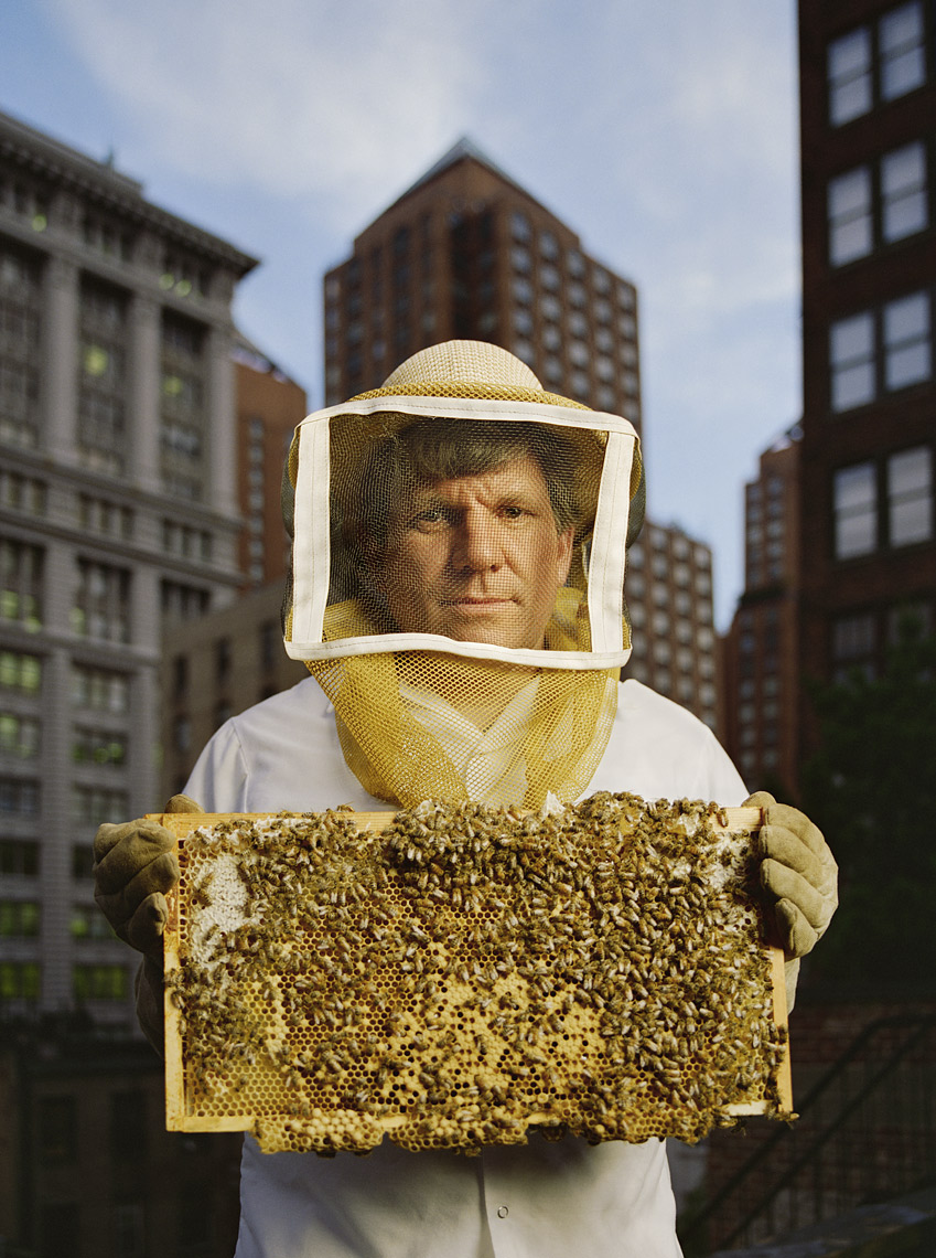 Portrait of urban beekeeper David Graves