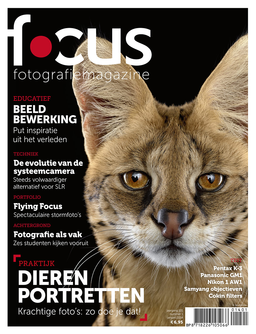 Focus Magazine cover by fine art wildlife photographer Brad Wilson