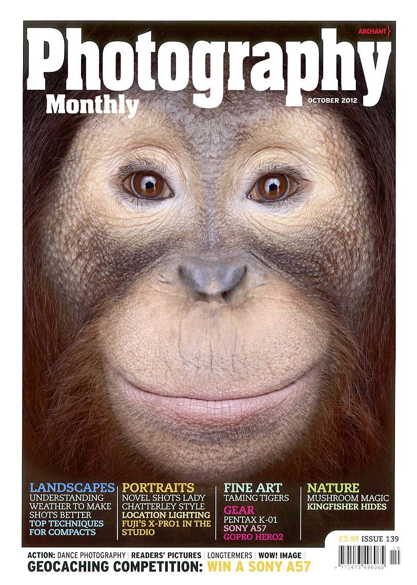 Photography Monthly cover by fine art wildlife photographer Brad Wilson