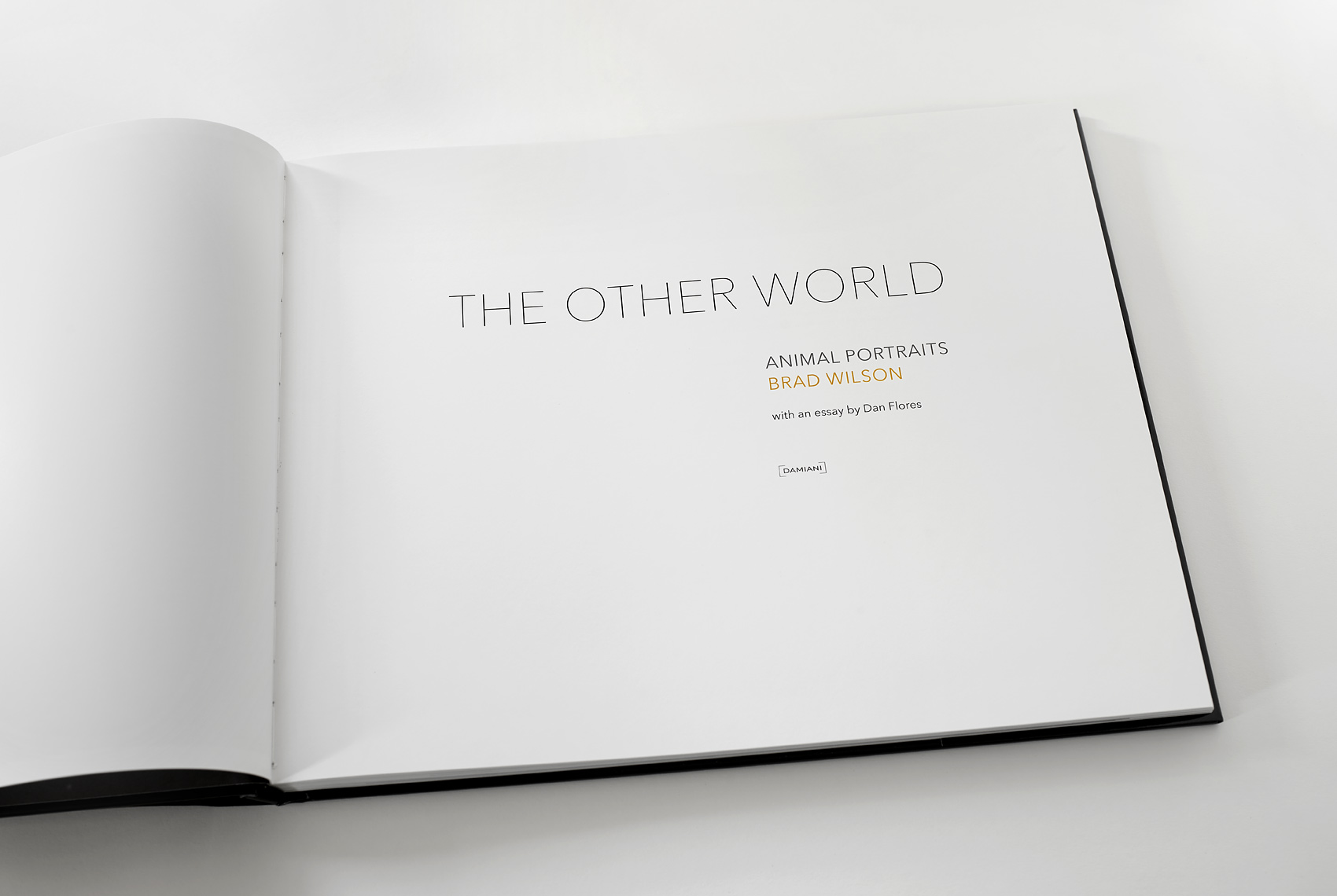 Title page of the wildlife portrait book The Other World